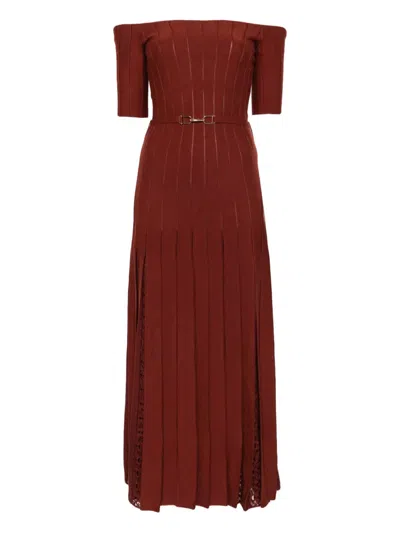 Gabriela Hearst Kurt Knit Pleated Maxi Dress