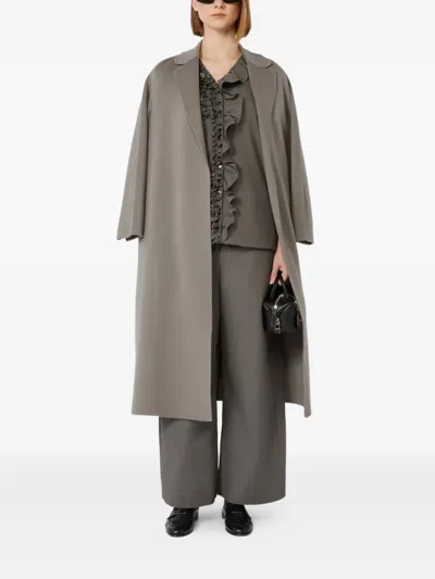 S Max Mara Drawstring Trousers In Gray