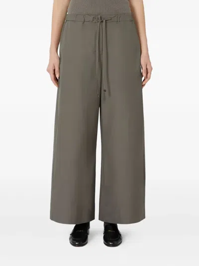 S Max Mara Drawstring Trousers In Gray