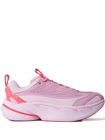 Hoka Elevon X Perforated Lace-up Trainers In Pink