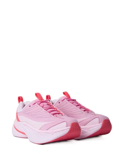 Hoka Elevon X Perforated Lace-up Trainers In Pink