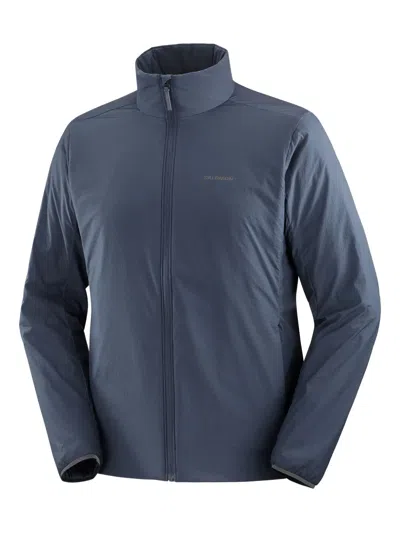 Salomon Zip-up Stand-collar Jacket In Blue