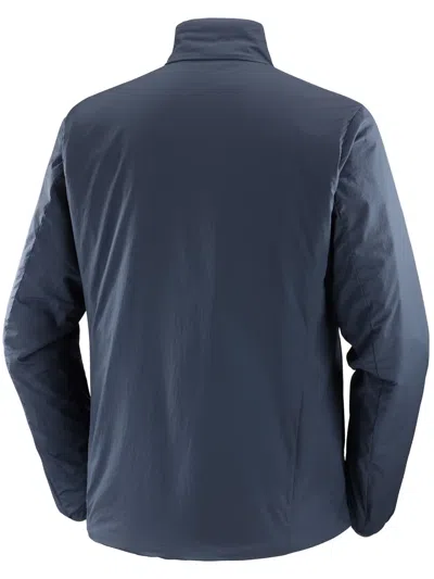 Salomon Zip-up Stand-collar Jacket In Blue