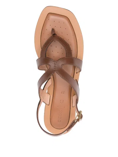 Geox Sozy Leather Buckled Sandals