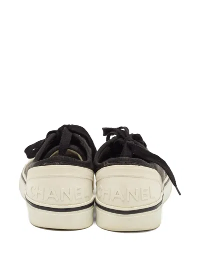 Pre-owned Chanel 2023 Canvas Sneakers In Black