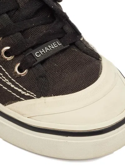 Pre-owned Chanel 2023 Canvas Sneakers In Black