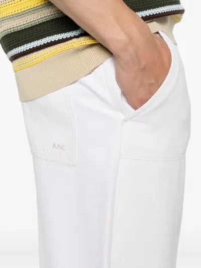 Apc Utility Pocket Jeans In White