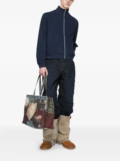 Acne Studios Logo-embroidered Zip-up Sweatshirt