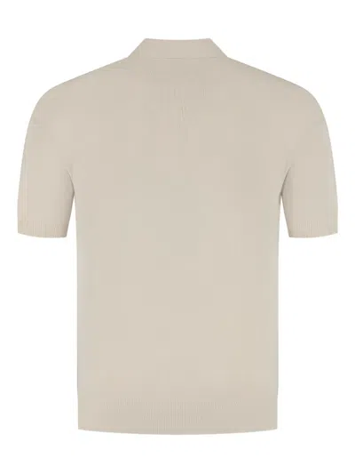 Gran Sasso Short-sleeve Polo Shirt In Neutral