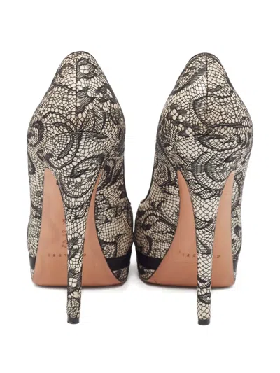 Pre-owned Casadei Vintage 2024 145mm Platform Pumps In Gray