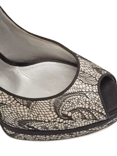 Pre-owned Casadei Vintage 2024 145mm Platform Pumps In Gray