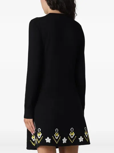 Ermanno Scervino Embroidery-embellisment Wool Mini Day Dress