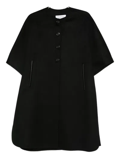 Max Mara Button-fastening Short-sleeved Cape