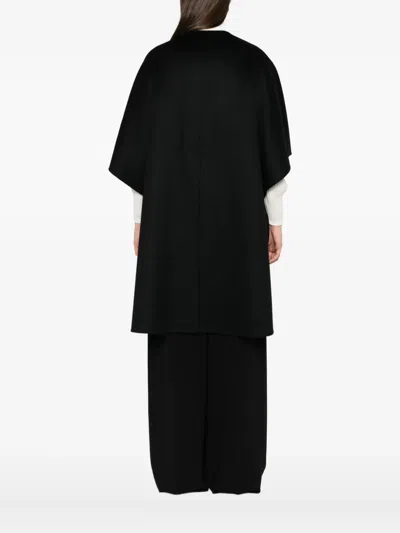 Max Mara Button-fastening Short-sleeved Cape