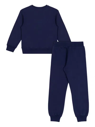Moschino Graphic-print Tracksuit Set In Blue