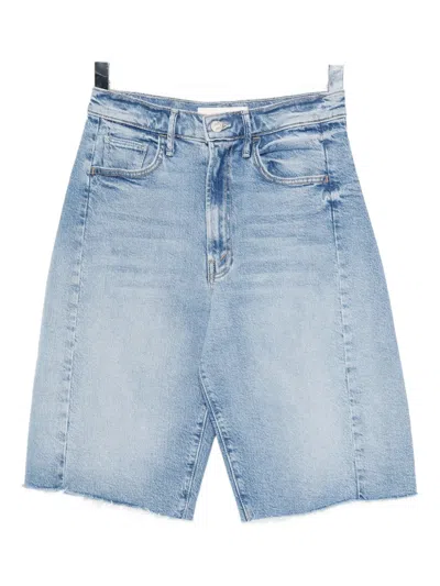 Mother Denim Shorts In Blue