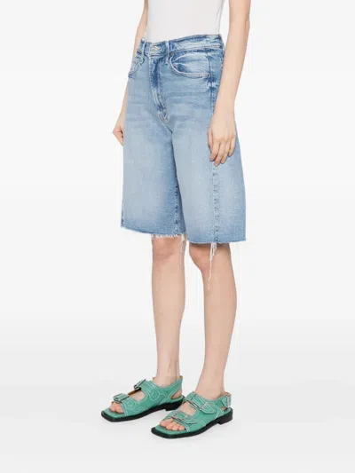 Mother Denim Shorts In Blue
