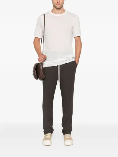 Rick Owens Virgin Wool Track Pants In Black