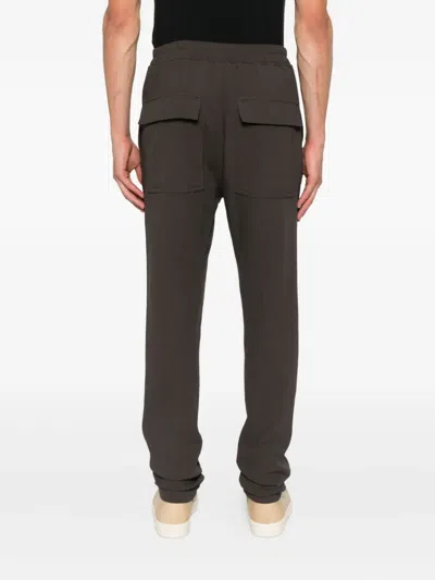 Rick Owens Virgin Wool Track Pants In Black