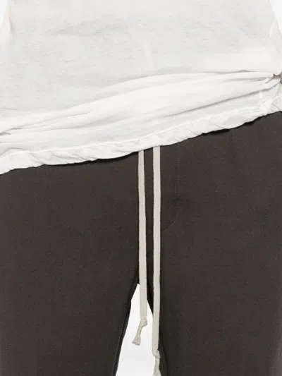 Rick Owens Virgin Wool Track Pants In Black