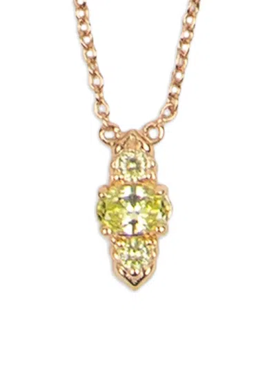 All The Luck In The World Rose-gold Oval-stone Necklace