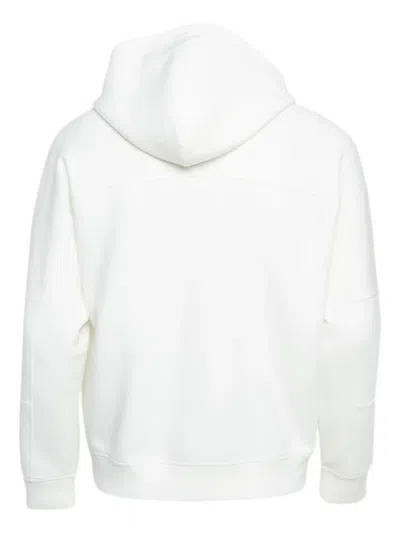 Pre-owned Emporio Armani 2021 Zip-up Hoodie In White