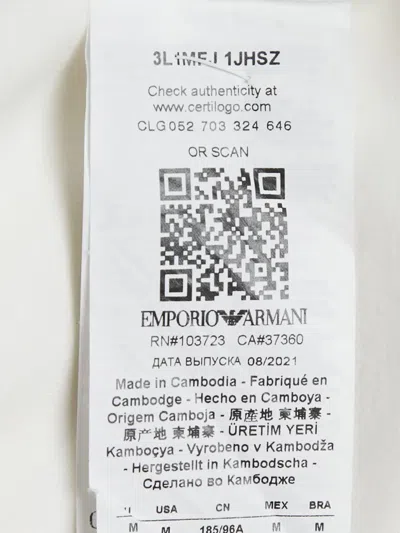 Pre-owned Emporio Armani 2021 Zip-up Hoodie In White
