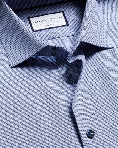 Charles Tyrwhitt Men's  Non-iron Stretch Texture Shirt