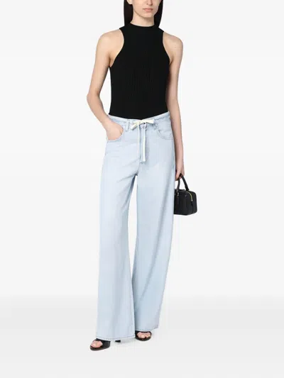 Citizen Of Humanity Wide-leg Drawstring Jeans With Pockets In Blue
