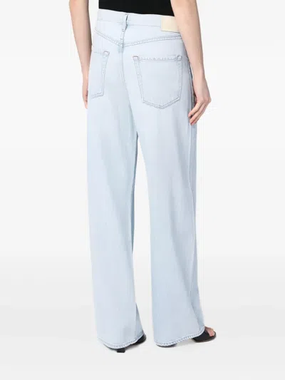 Citizen Of Humanity Wide-leg Drawstring Jeans With Pockets In Blue