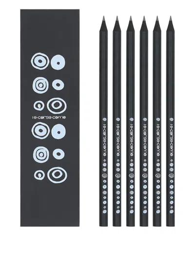 10 Corso Como Logo Pencils (set Of Six) In Black