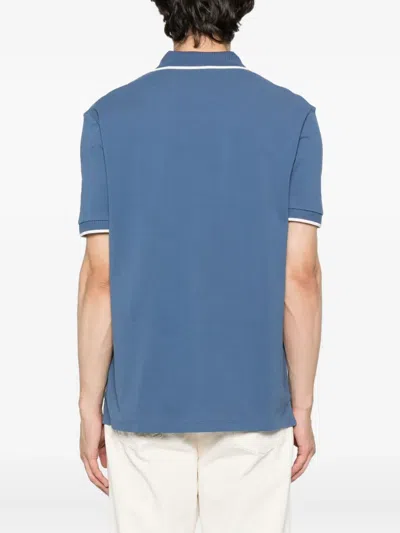 Hugo Boss Cotton Sweaters In Blue