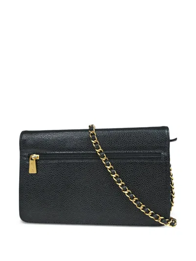 Pre-owned Chanel 1998 Interlocking Cc Chain Wallet