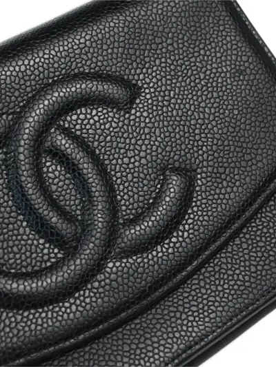 Pre-owned Chanel 1998 Interlocking Cc Chain Wallet