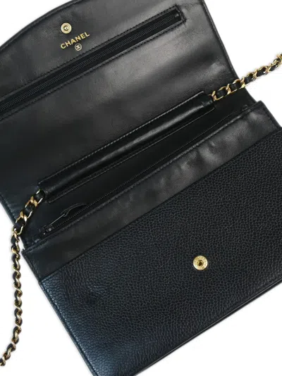 Pre-owned Chanel 1998 Interlocking Cc Chain Wallet