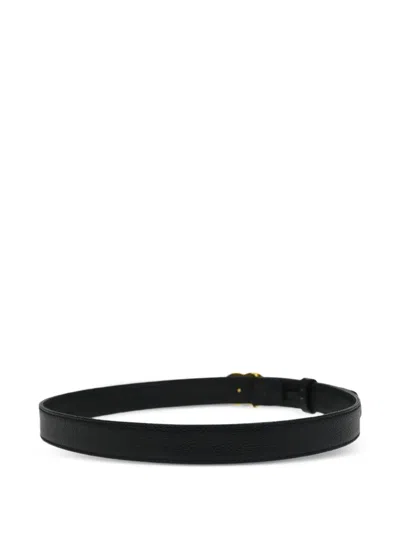 Pre-owned Chanel 1990s Cc Turnlock Leather Belt
