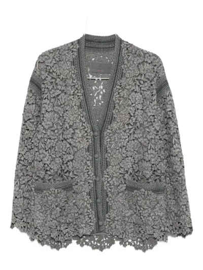 Ermanno Scervino Floral Lace Cardigan