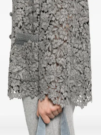 Ermanno Scervino Floral Lace Cardigan