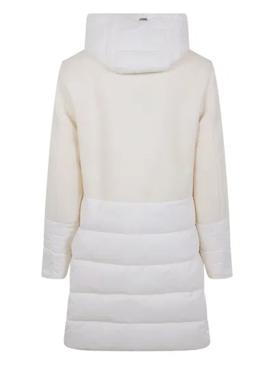 Herno Hooded Padded Jacket In White