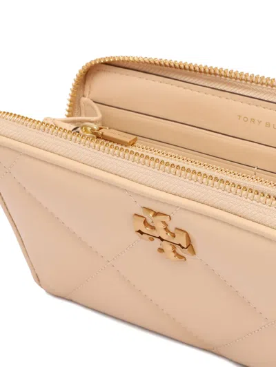 Tory Burch Kira Diamond Quilt Zip Continental Wallet In Neutral