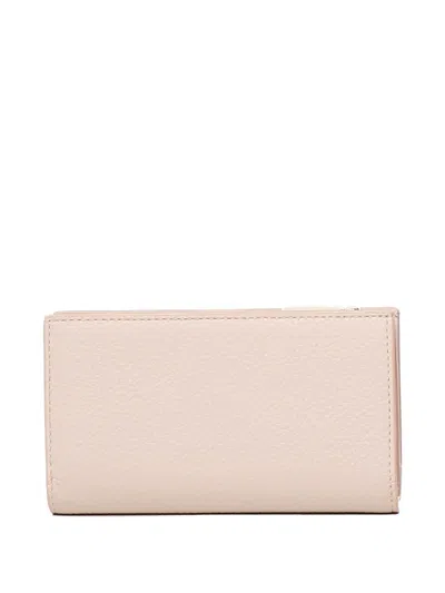 Coccinelle Zip Three-compartment Wallet In Pink