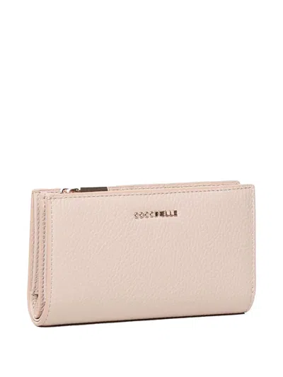 Coccinelle Zip Three-compartment Wallet In Pink