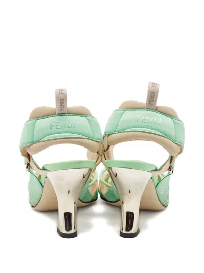 Pre-owned Fendi 2024 80mm Embroidered Pumps
