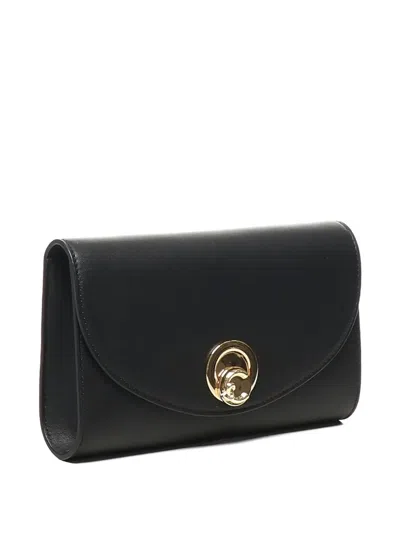 Coccinelle Small Nikla Leather Shoulder Bag In Black
