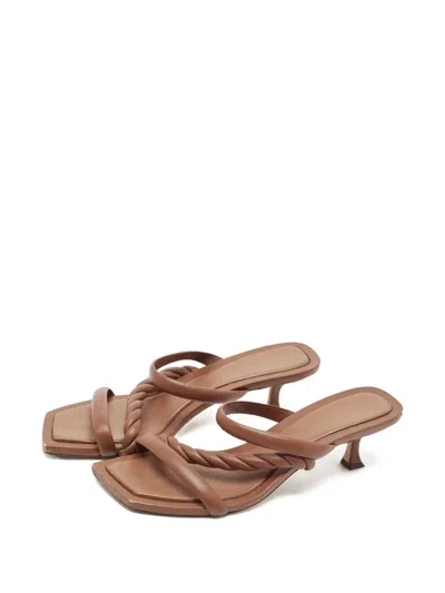 Pre-owned Jimmy Choo 60mm Diosa Leather Sandals