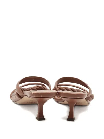 Pre-owned Jimmy Choo 60mm Diosa Leather Sandals