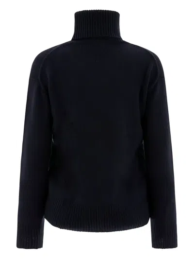 Ines De La Fressange Ribbed Turtleneck Sweater In Blue