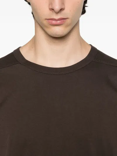 Rick Owens Round-neck Short-sleeve T-shirt In Brown