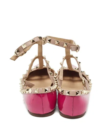 Pre-owned Valentino Garavani 2023 Rockstud Ballet Flats