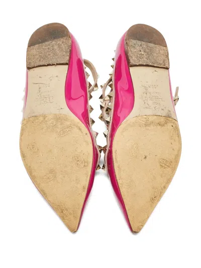 Pre-owned Valentino Garavani 2023 Rockstud Ballet Flats